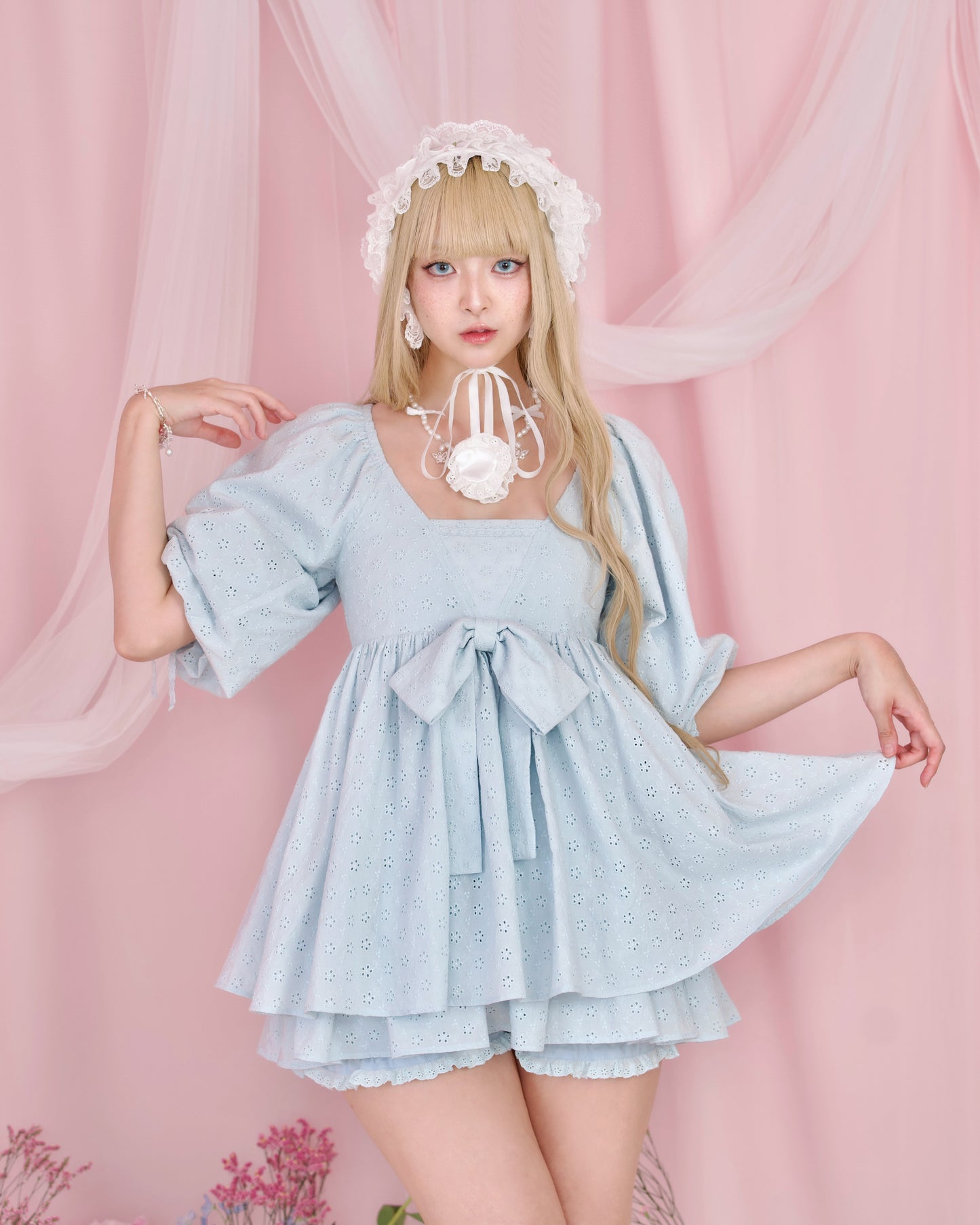 Sweet Sailor Cotton Dress - Blue // PREORDER