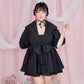 Sweet Sailor Cotton Dress - Black // PREORDER