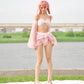 Flutters in the Breeze Two Piece Swimsuit Pink BOTTOM PREORDER