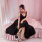 Ribboned Romance Dress - Black // PREORDER
