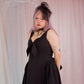 Ribboned Romance Dress - Black // PREORDER