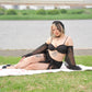 Flutters in the Breeze Two Piece Swimsuit Black BOTTOM PREORDER