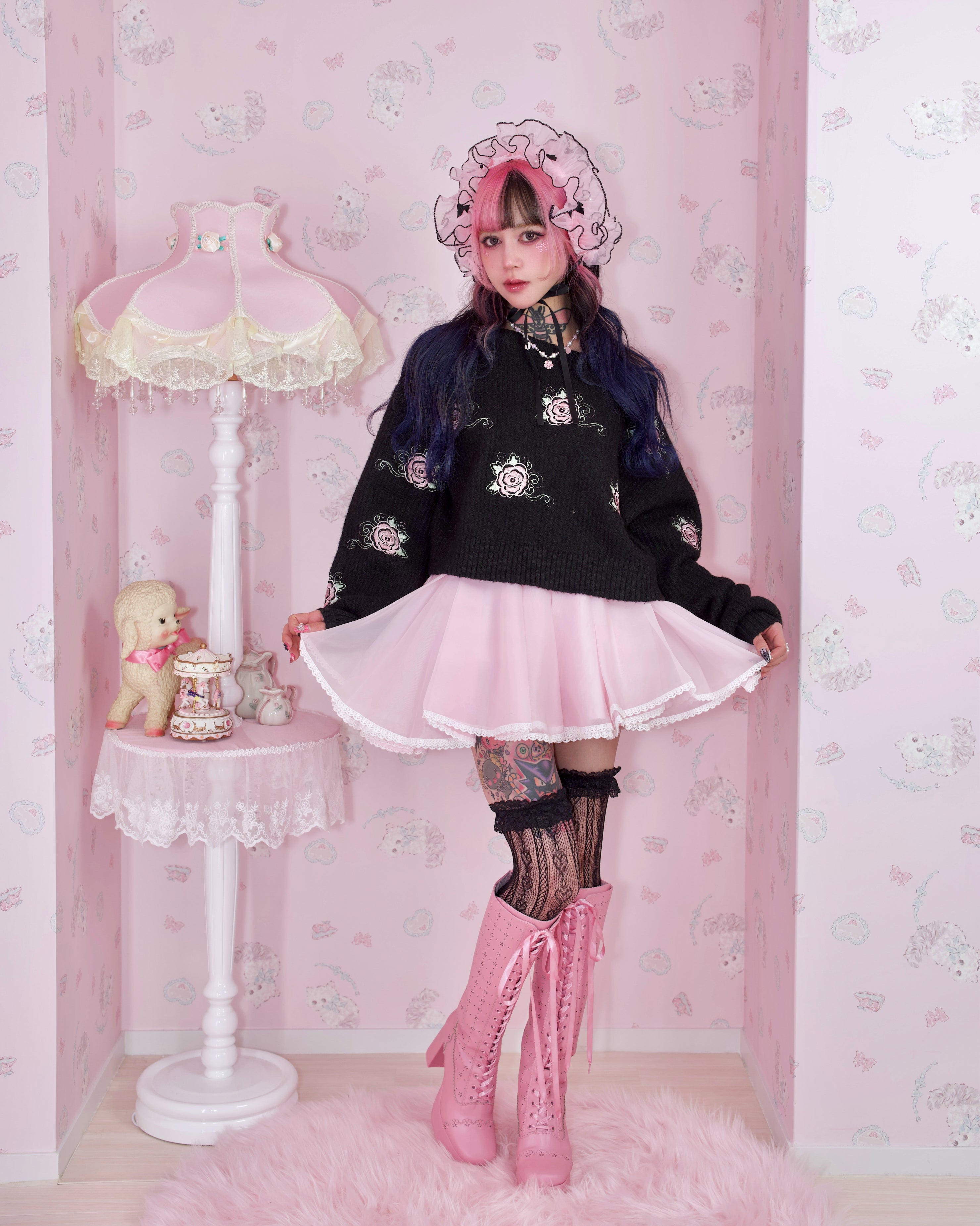 Sweet Obsession Knee-High Lace Up Boots - Raspberry – Vina of the