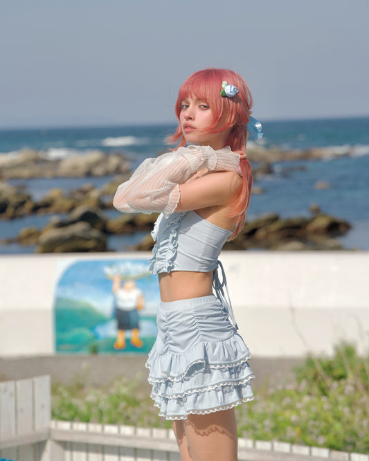 Candy Heart Two Piece Swimsuit Blue BOTTOM PREORDER