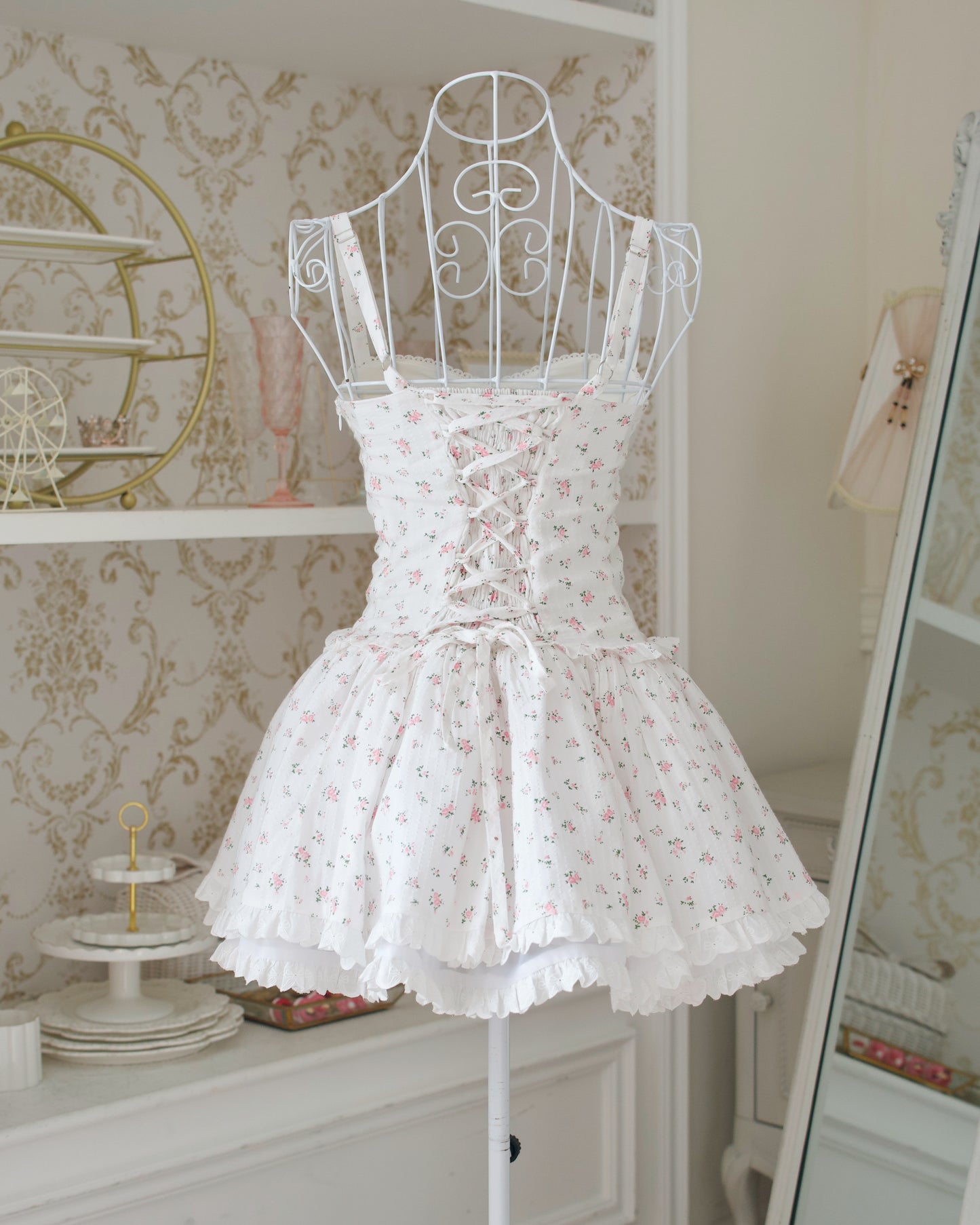 Garden Ballerina Mini Dress White PREORDER