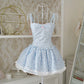 Garden Ballerina Mini Dress Blue PREORDER