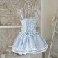 Garden Ballerina Mini Dress Blue PREORDER