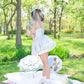 Garden Ballerina Mini Dress Blue PREORDER