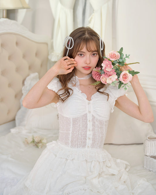 Shojo Girl Cotton Blouse White PREORDER