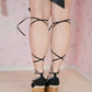 "Cupid's Ballerina" Heart Platform Lace Up Shoes (WIDE FIT) - Black // PREORDER