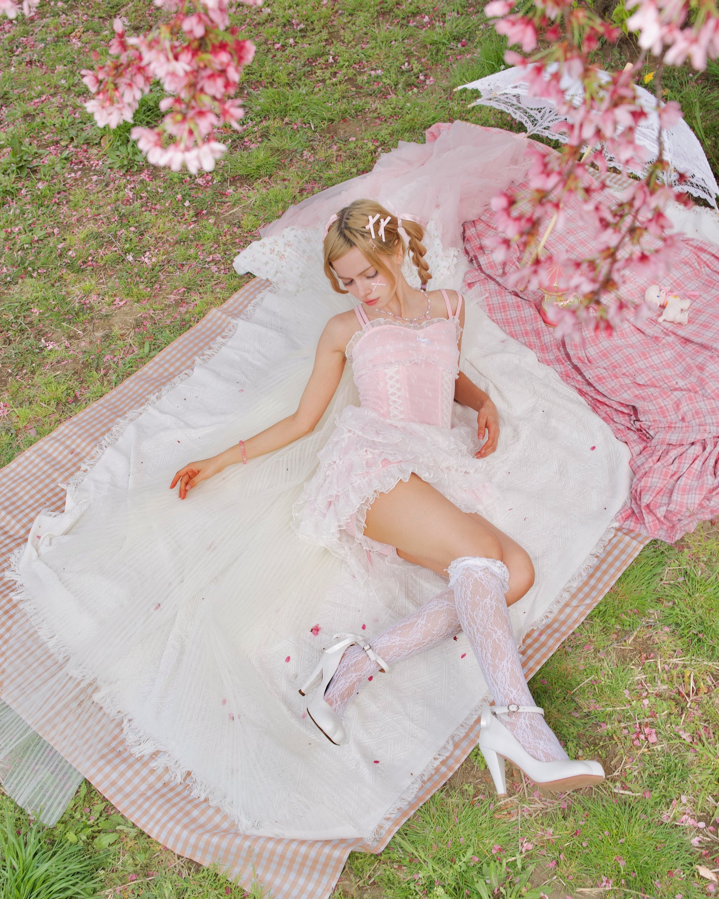 Morpho Corset Set Bottom Pink PREORDER