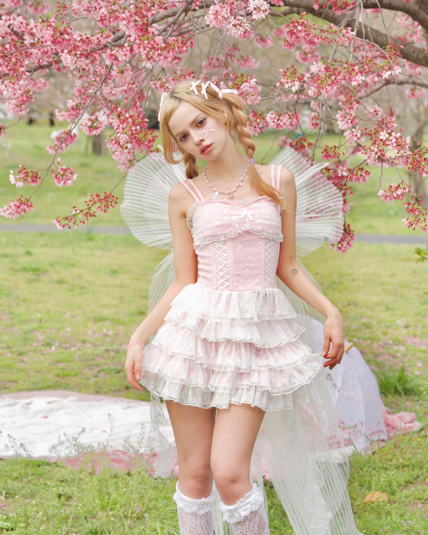 Morpho Corset Set Bottom Pink PREORDER