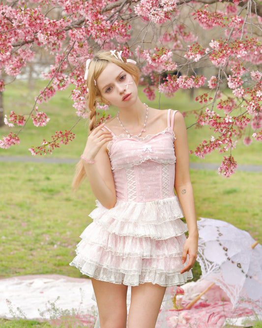 Morpho Corset Set Top Pink PREORDER
