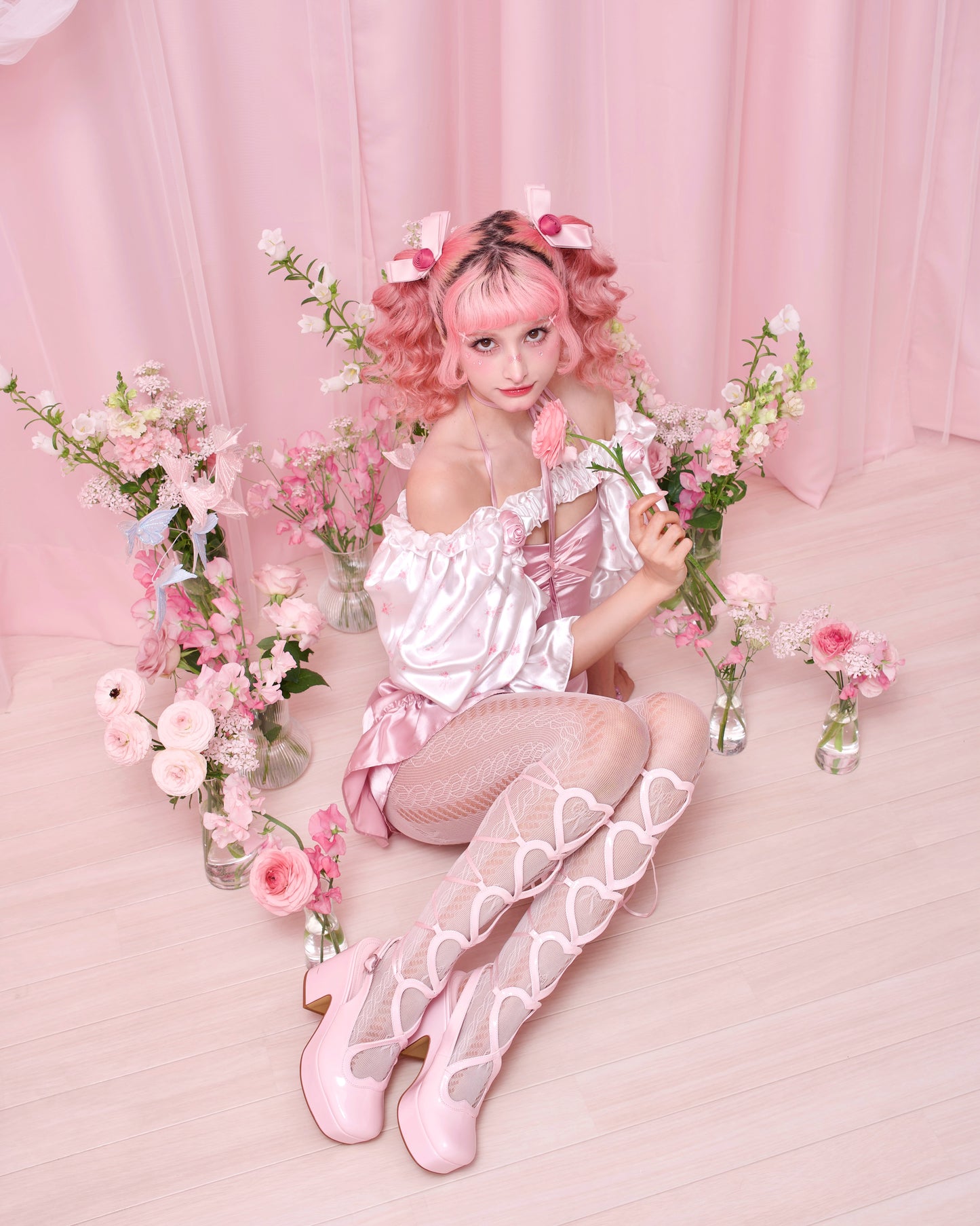 Adore You Satin Slip Dress - Pink // PREORDER