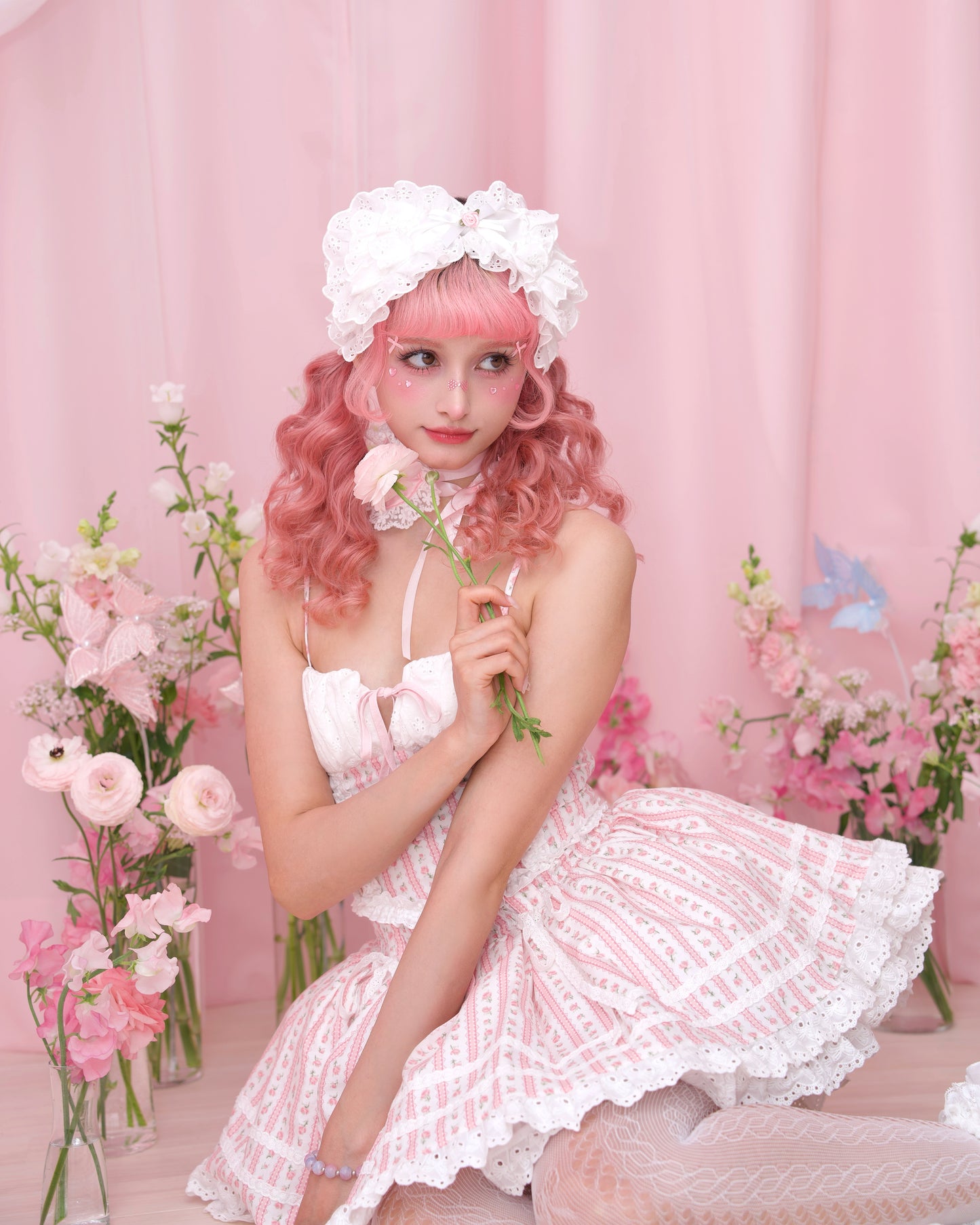 Dollhouse Lace Set Skirt - Pink // PREORDER