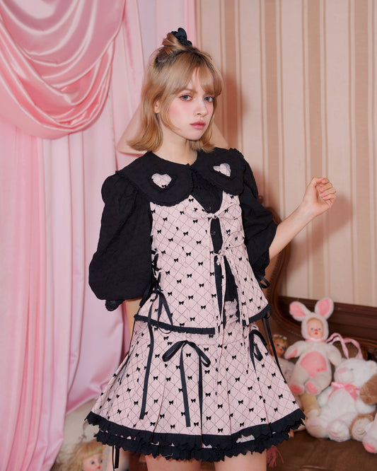 Ribboned Charm Set Skirt - Pink // PREORDER