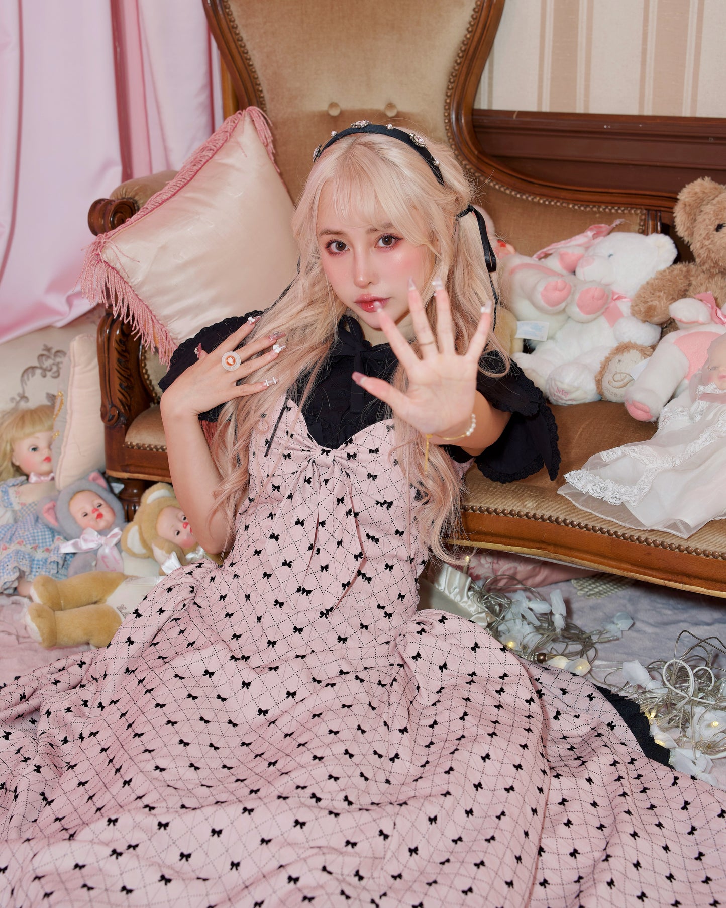 Ribboned Romance Dress – Pink // PREORDER