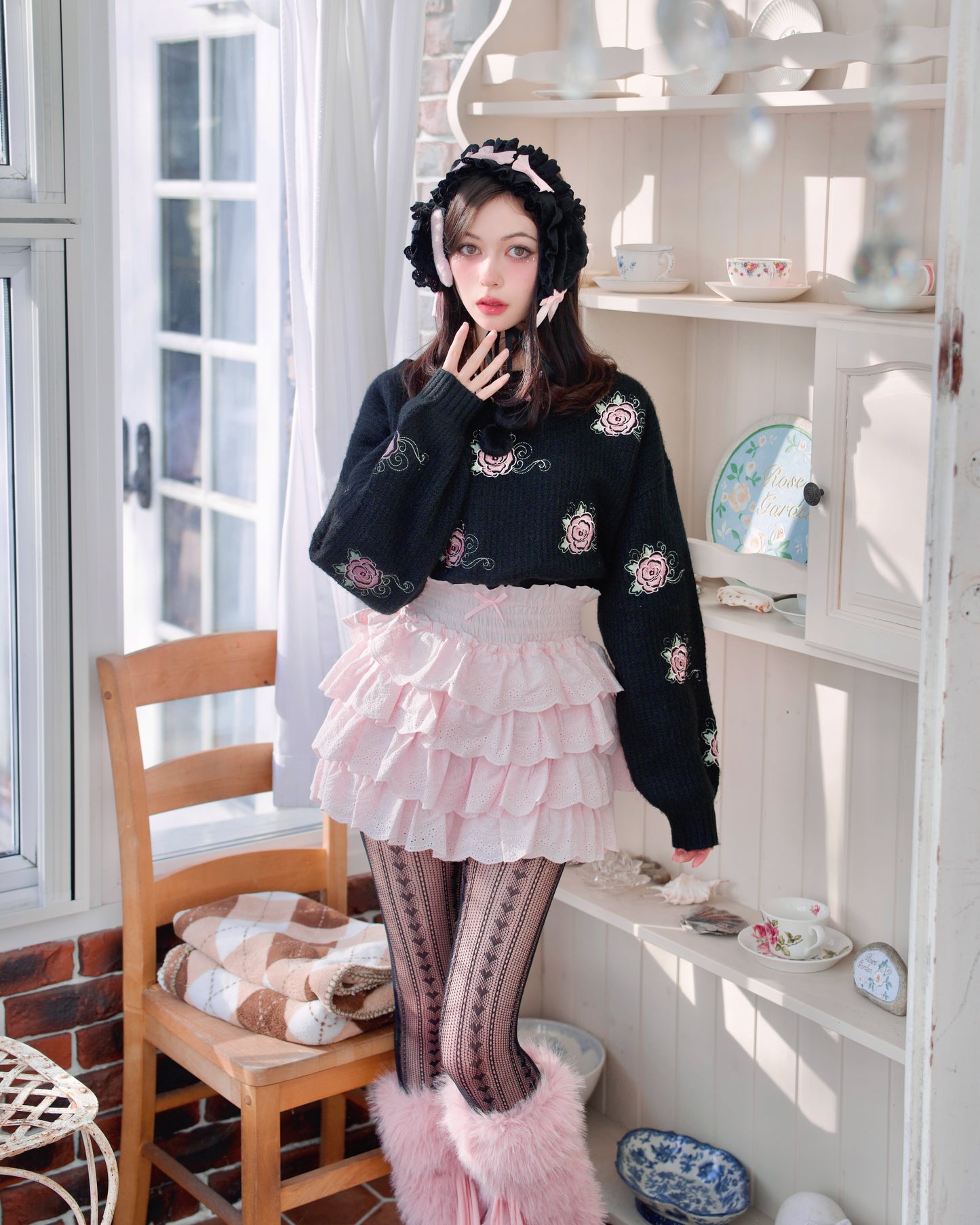 Cotton Lace Bloomers - Pink