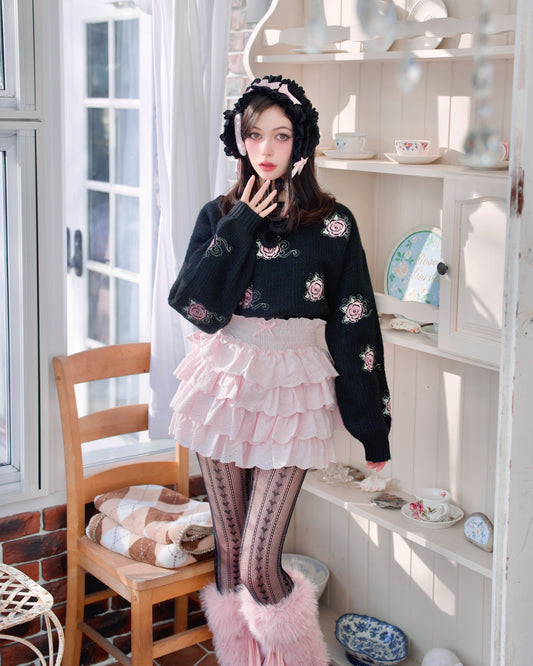 Cotton Lace Bloomers - Pink