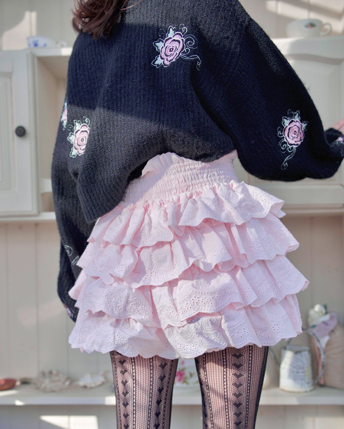 Cotton Lace Bloomers - Pink
