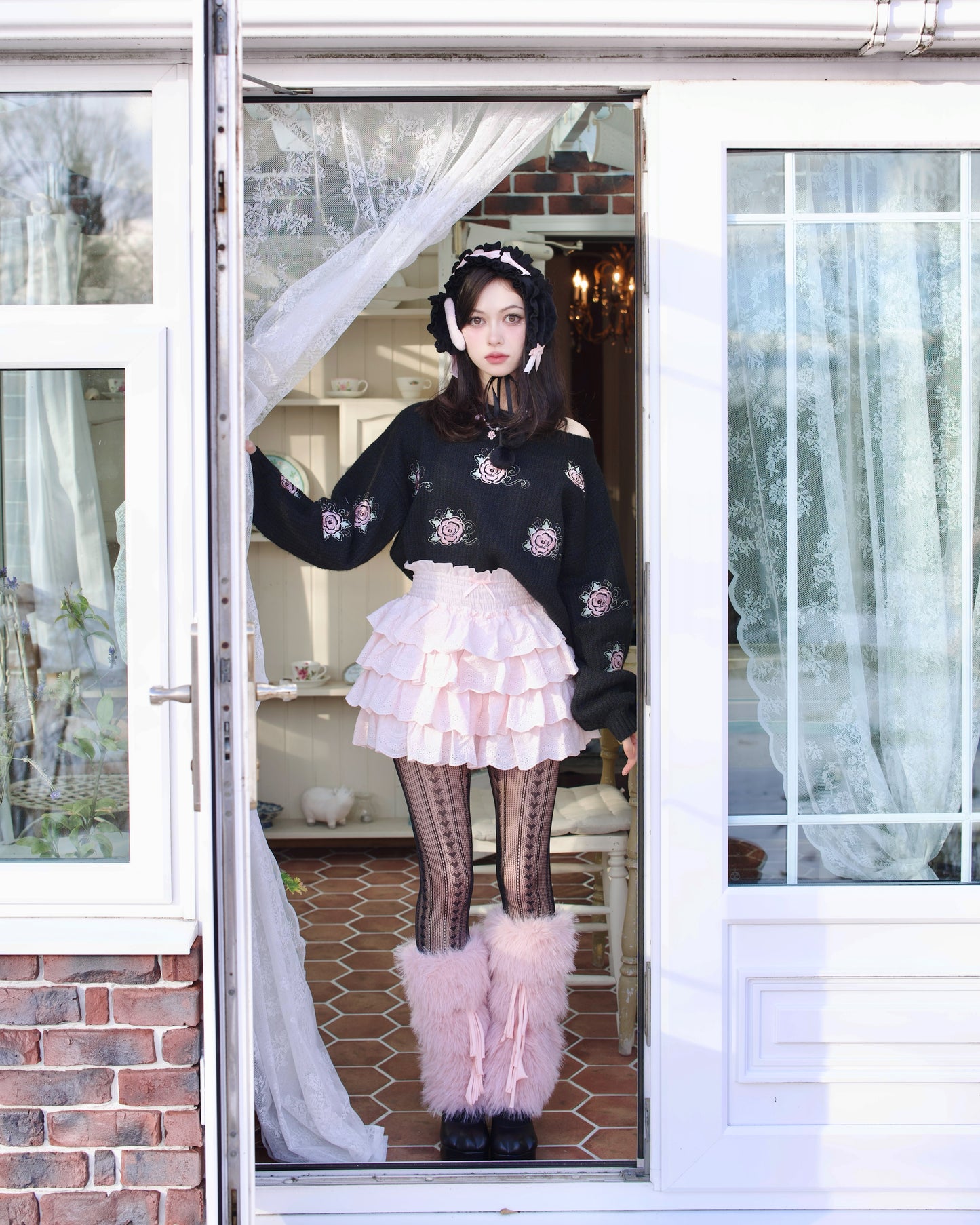 Cotton Lace Bloomers - Pink