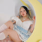 Dewdrop Dreams Organza Shorts Blue PREORDER