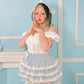 Dewdrop Dreams Organza Shorts Blue PREORDER