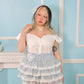Dewdrop Dreams Organza Shorts Blue PREORDER