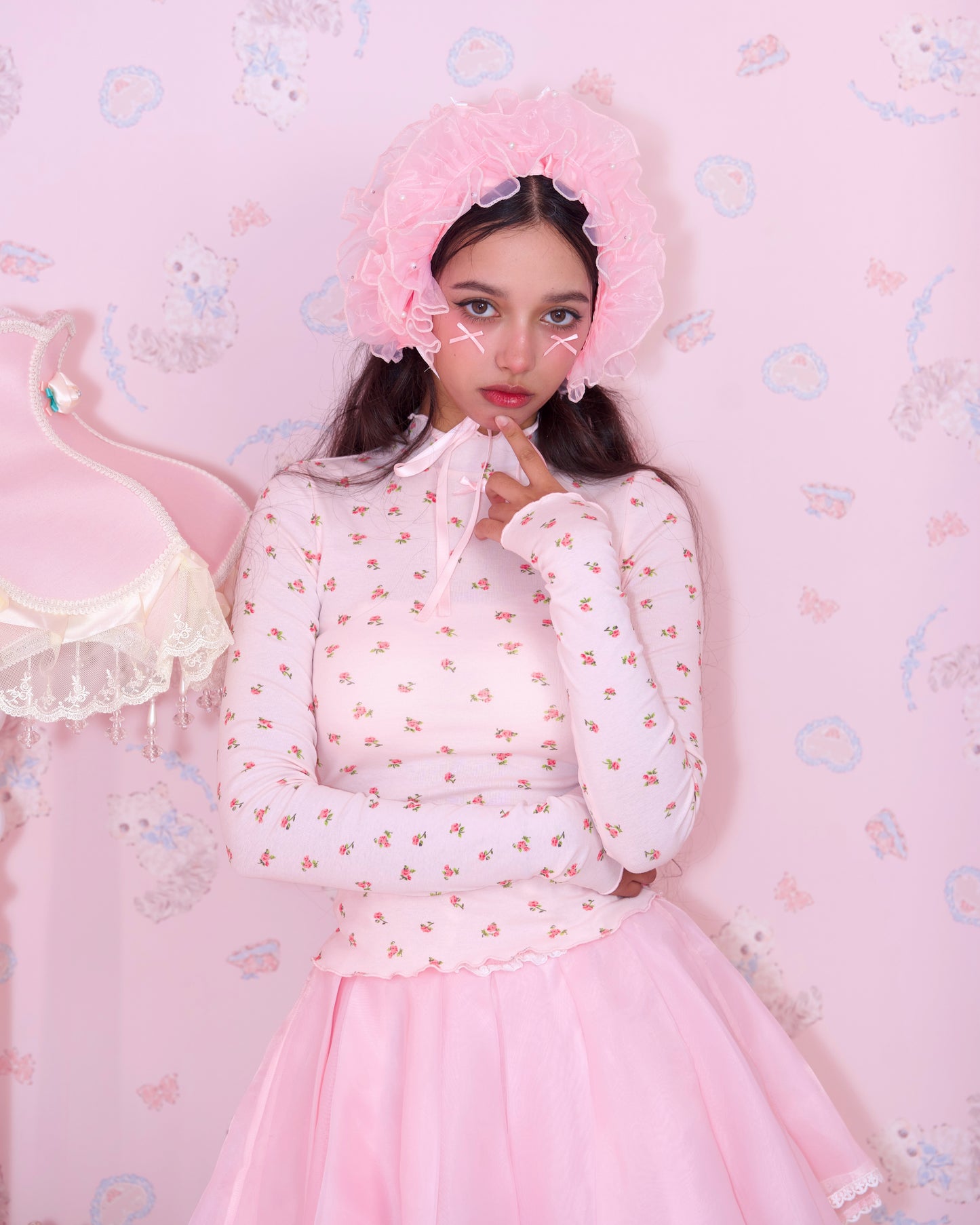 Your Dream Turtleneck - Floral Pink // PREORDER