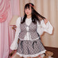 Ribboned Charm Set Skirt - Grey // PREORDER