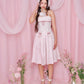 Love Note Long Pleated Skirt - Pink