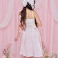 Love Note Long Pleated Skirt - Pink