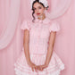 Rosa D'Amour Shortsleeve Blouse - Pink