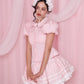 Rosa D'Amour Shortsleeve Blouse - Pink