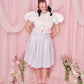 Love Note Long Pleated Skirt - Blue
