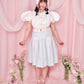 Love Note Long Pleated Skirt - Blue