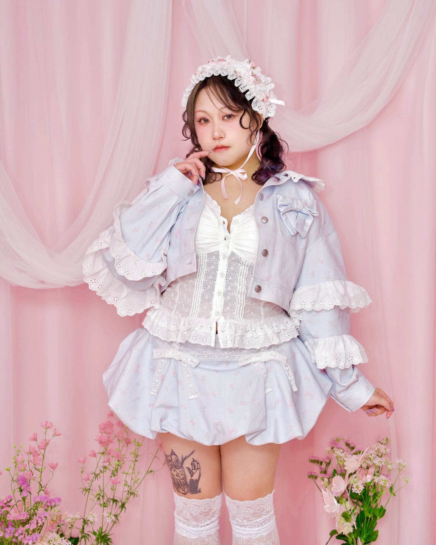 Love Note Bubble Skirt - Blue