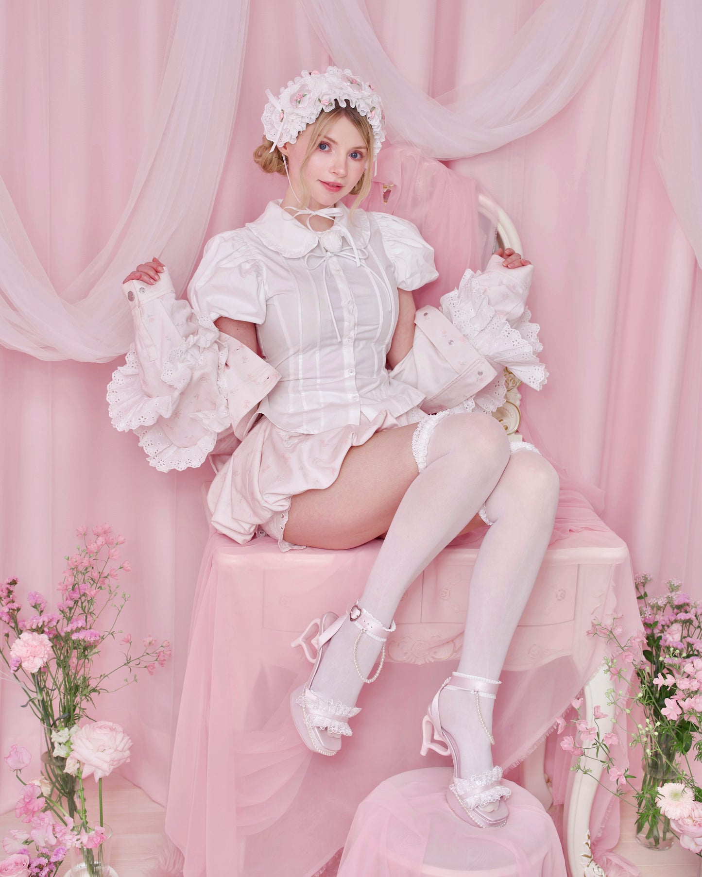 Princess Rose Platform Sandals - Pink // PREORDER