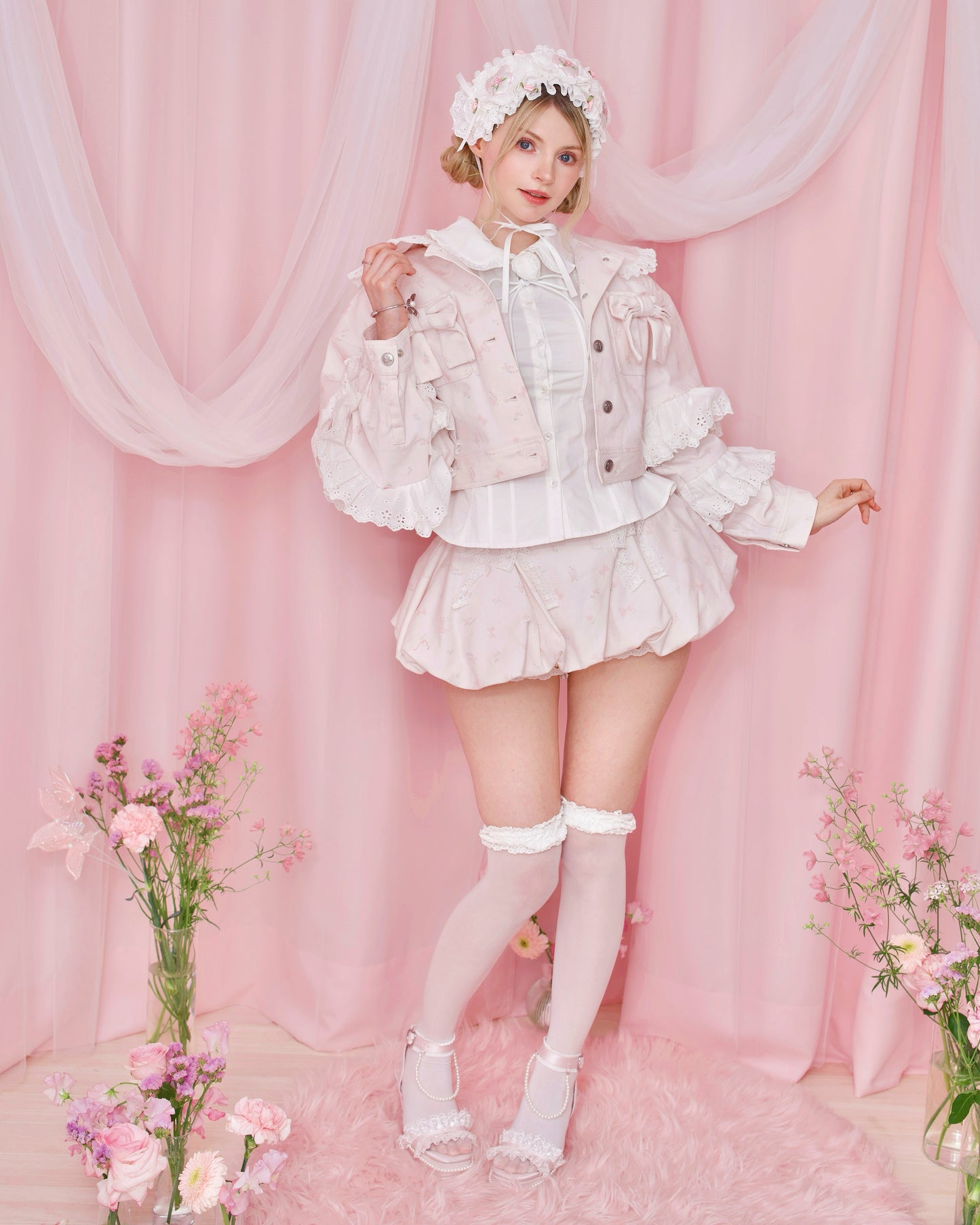 Love Note Bubble Skirt - Pink