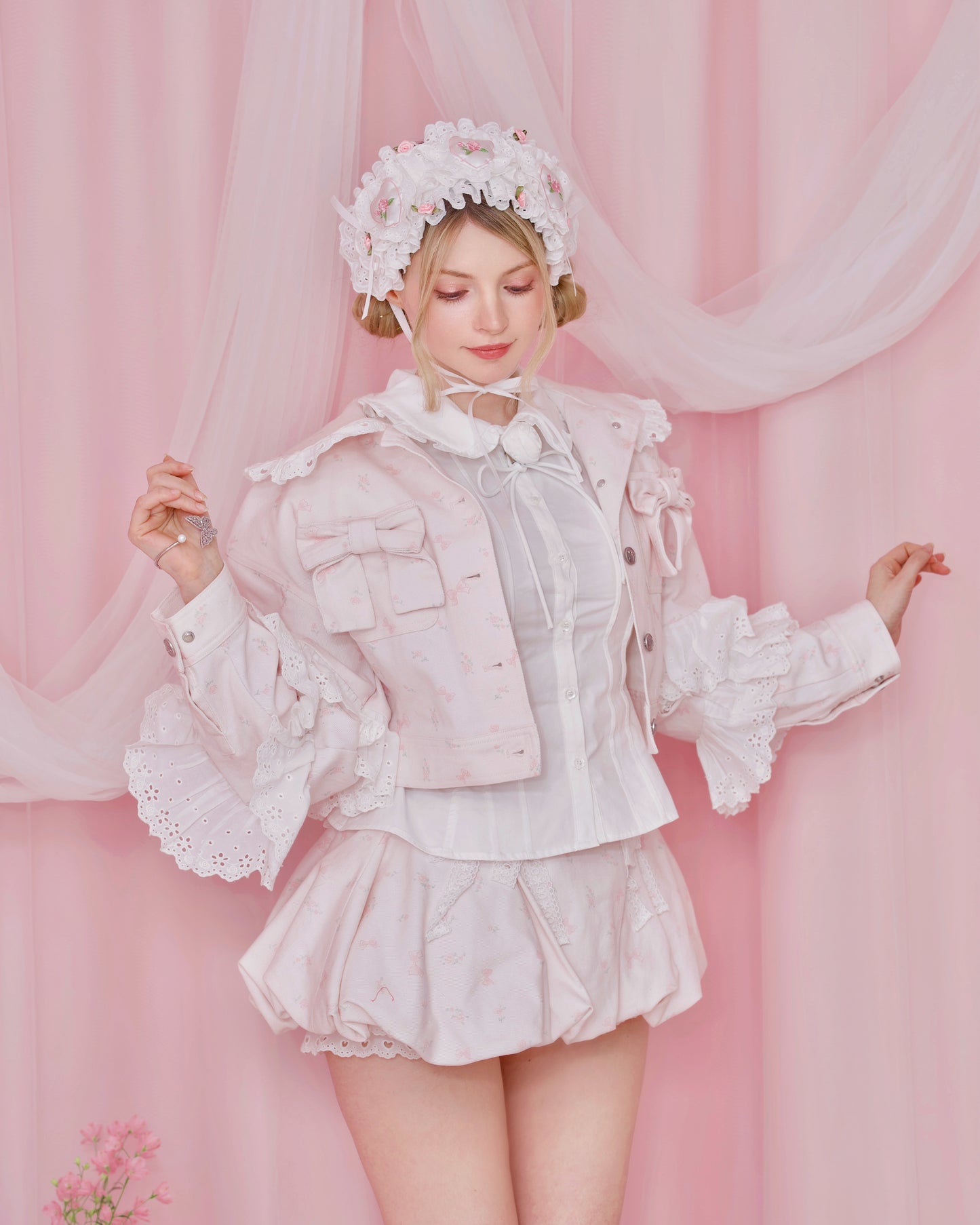 Love Note Bubble Skirt - Pink