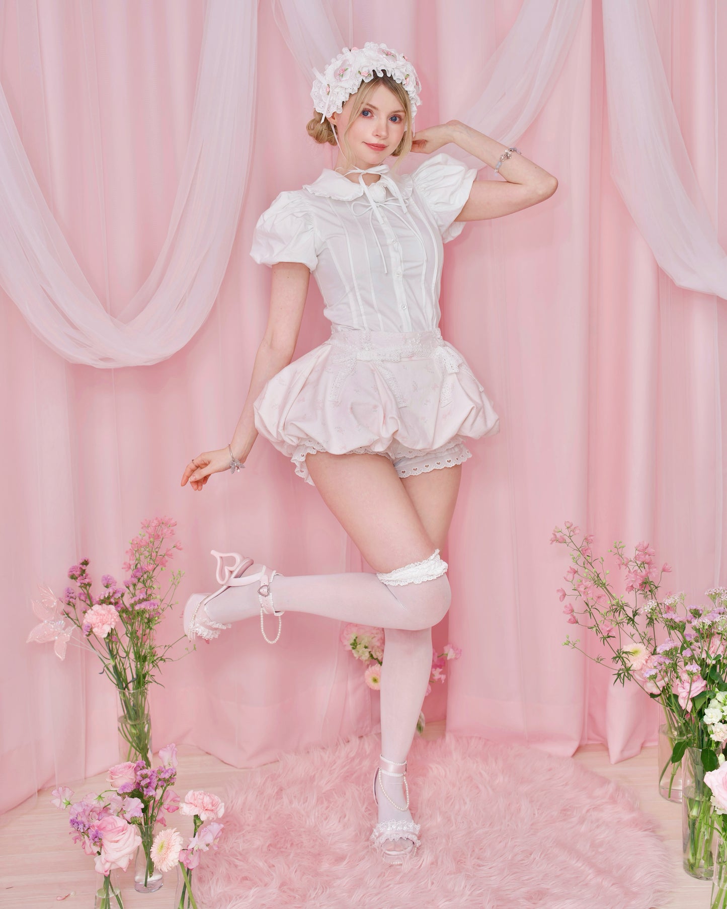 Love Note Bubble Skirt - Pink
