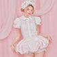 Love Note Bubble Skirt - Pink