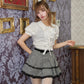 Prep School Idol Black Houndstooth Skirt