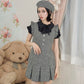 Prep School Idol Black Houndstooth DRESS