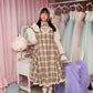 Seraph’s Embrace Heart Cutout Long Dress - Brown // PREORDER