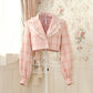 Prep School Idol Pink Check JACKET // PREORDER