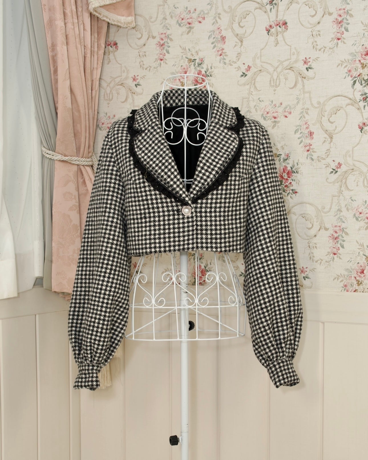 Prep School Idol Black Houndstooth JACKET // PREORDER