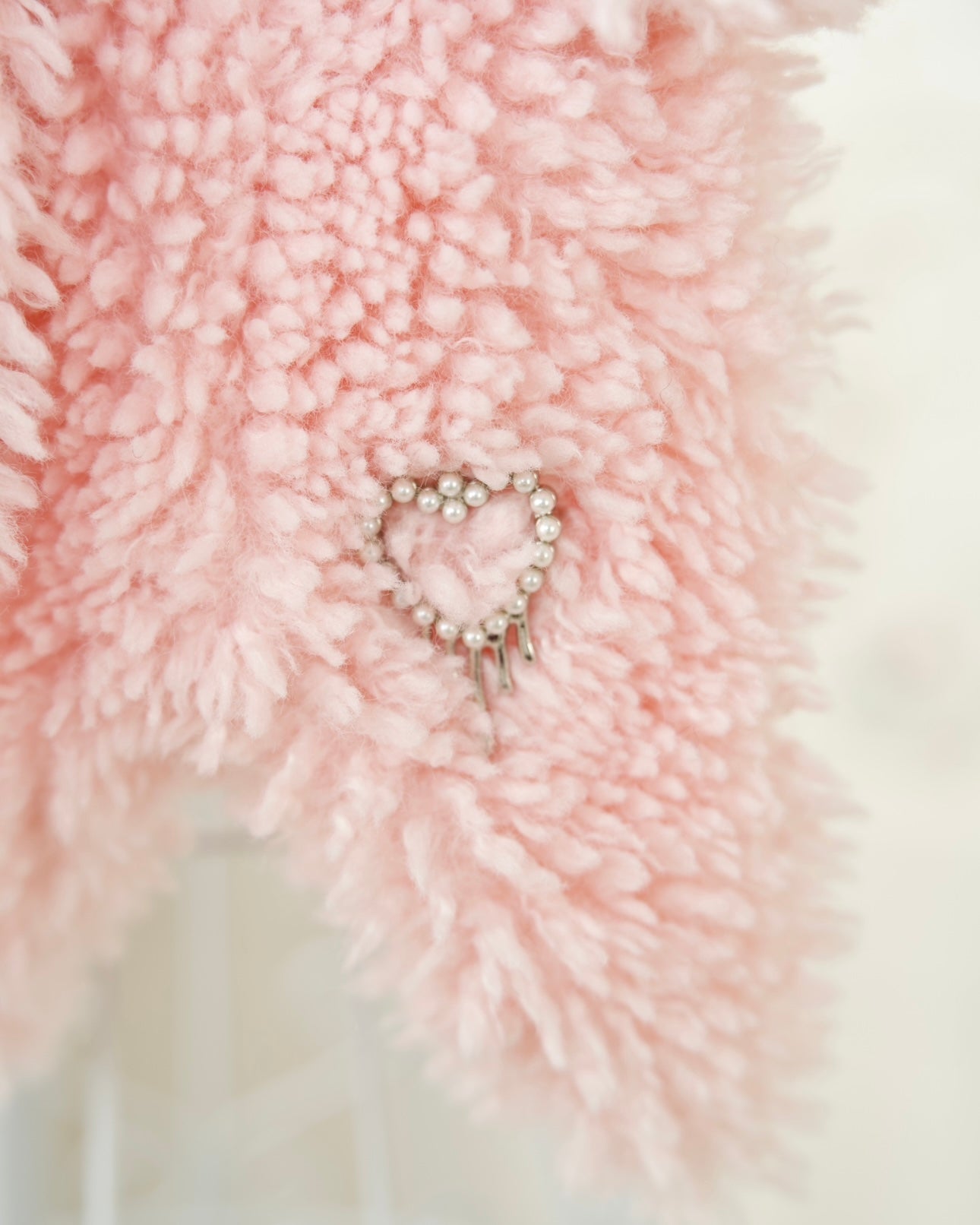 Fluffy Ribbon Scarf PINK // PREORDER