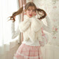 Fluffy Ribbon Scarf WHITE // PREORDER