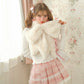 Fluffy Ribbon Scarf WHITE // PREORDER